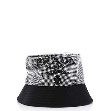 PRADA Bucket Hat Crystal Embellished Re-Nylon