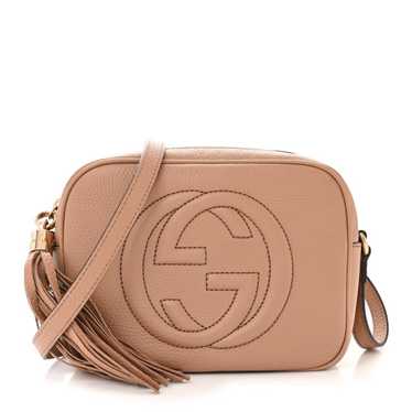 GUCCI Pebbled Calfskin Small Soho Disco Bag Camel… - image 1