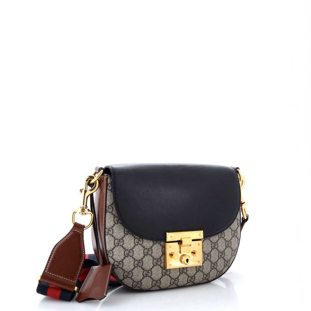 GUCCI Padlock Saddle Shoulder Bag GG Coated Canva… - image 2