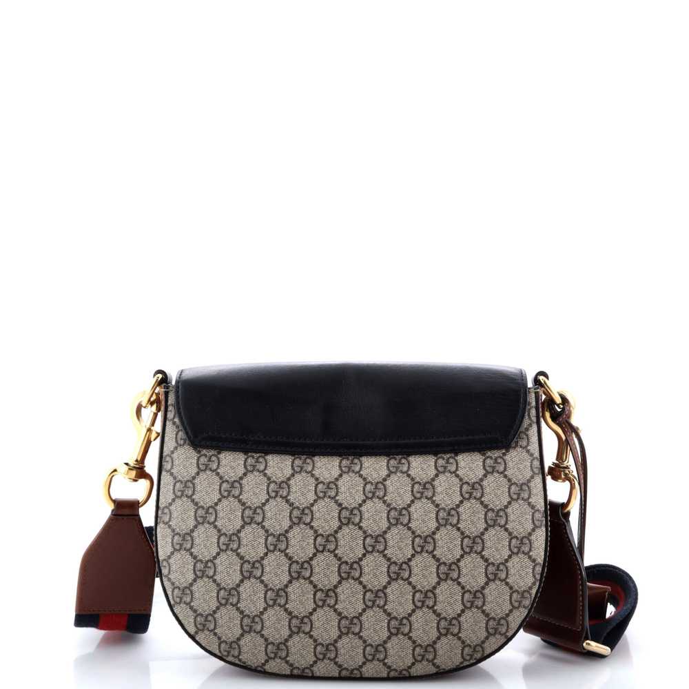 GUCCI Padlock Saddle Shoulder Bag GG Coated Canva… - image 3