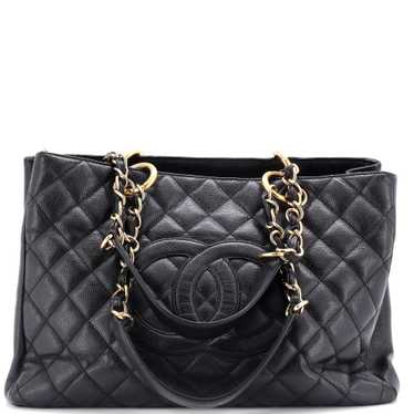 CHANEL Grand Shopping Tote Quilted Caviar