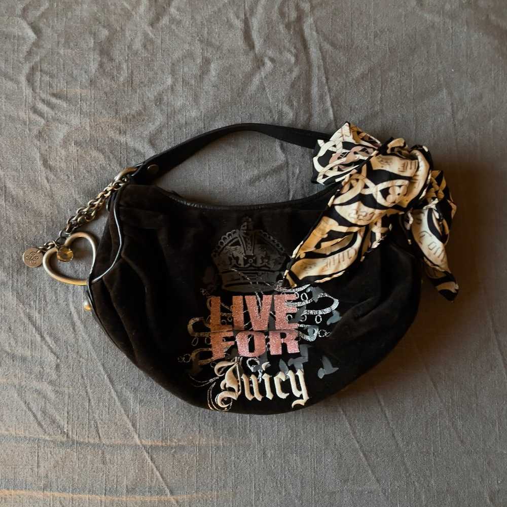 Vintage Authentic Rare Juicy Couture Shoulder Bag… - image 1