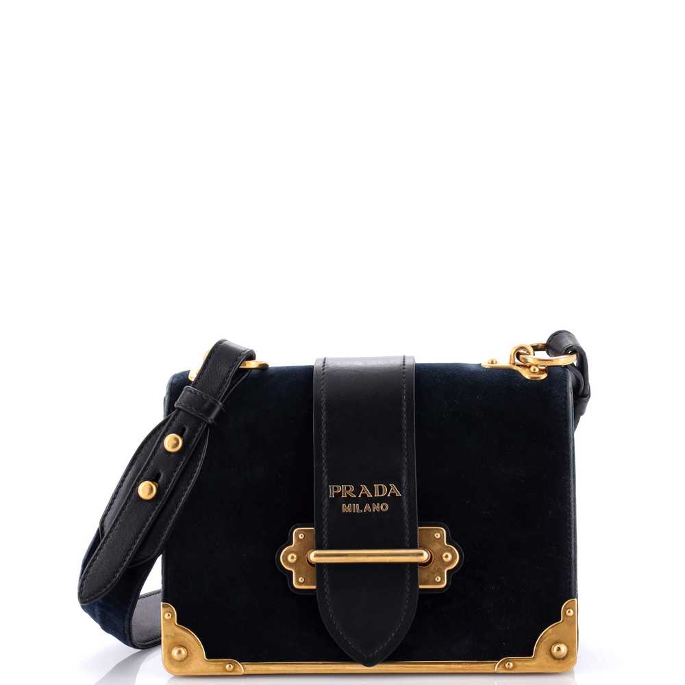 PRADA Cahier Crossbody Bag Velvet Small - image 1