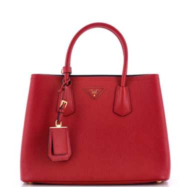 PRADA Cuir Double Tote Saffiano Leather Medium