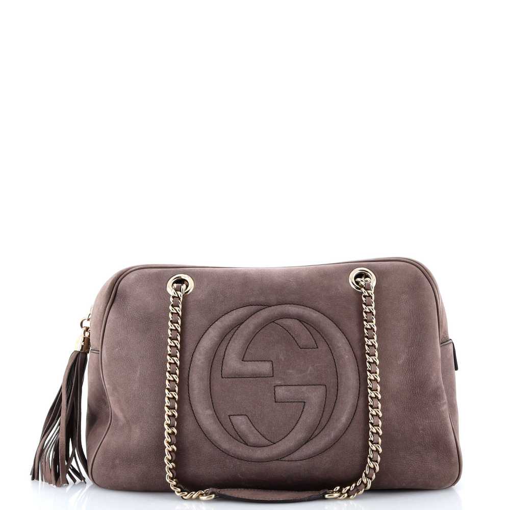 GUCCI Soho Chain Zip Shoulder Bag Nubuck Medium - image 1