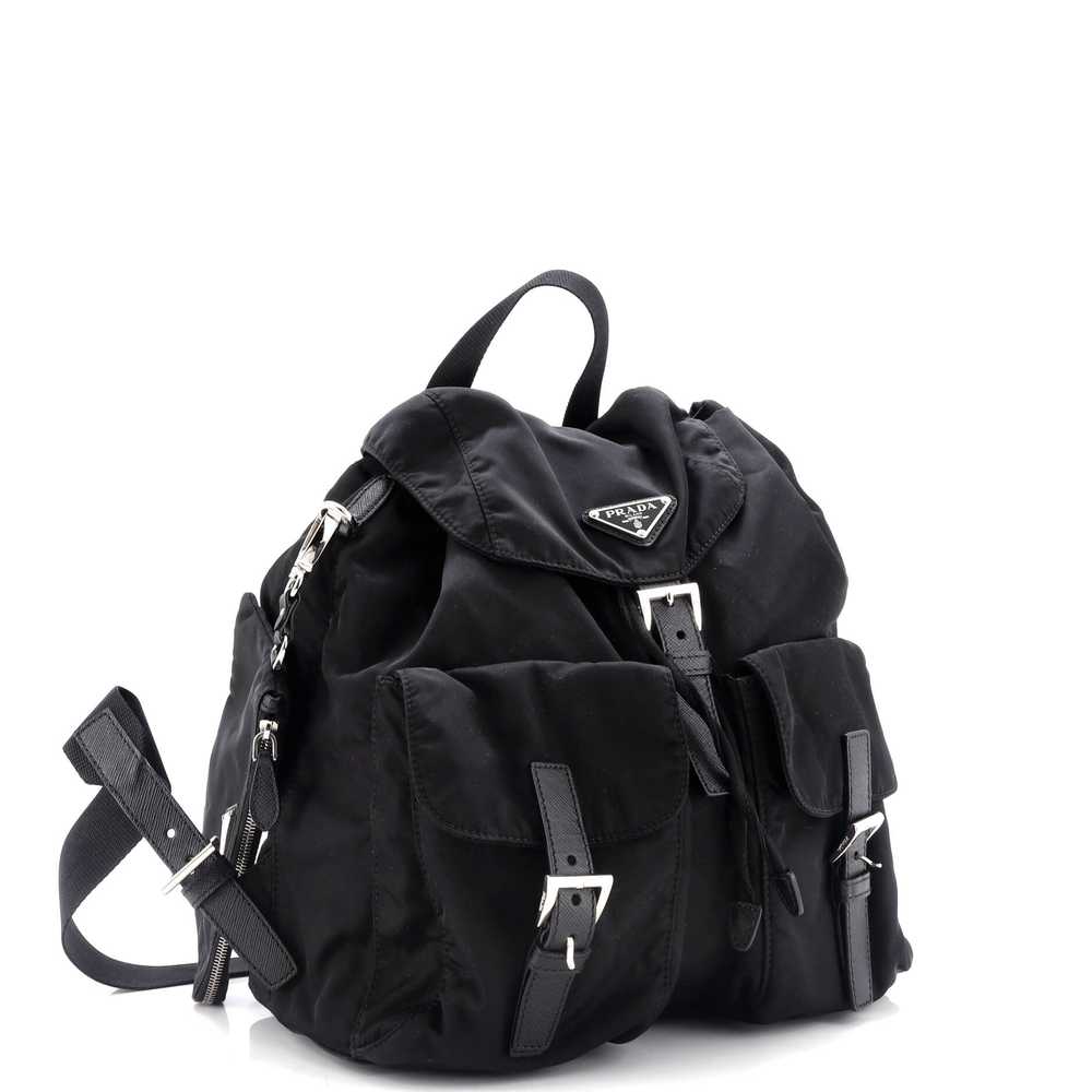 PRADA Double Front Pocket Backpack Tessuto Medium - image 3