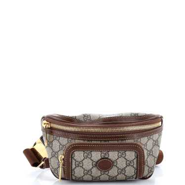 GUCCI Interlocking G Patch Belt Bag GG Coated Canv