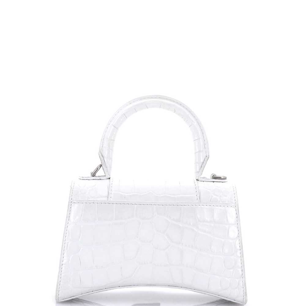 Balenciaga Hourglass Top Handle Bag Crocodile Emb… - image 3