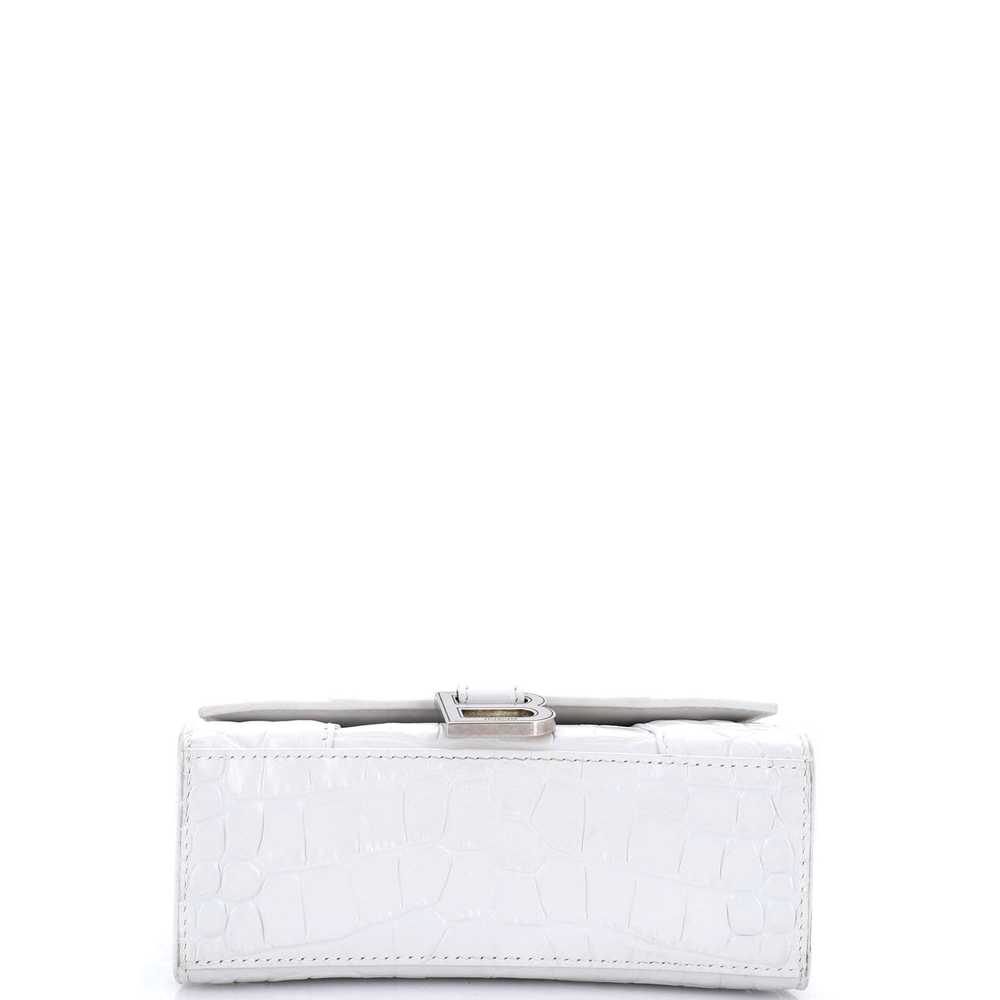 Balenciaga Hourglass Top Handle Bag Crocodile Emb… - image 4