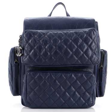 CHANEL Casual Rock Airlines Backpack Quilted Calfs