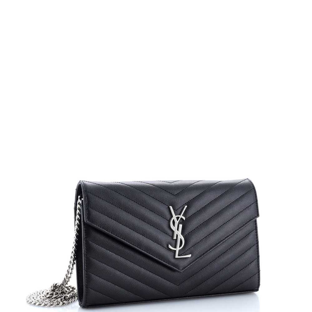 Saint Laurent Classic Monogram Wallet on Chain Ma… - image 2