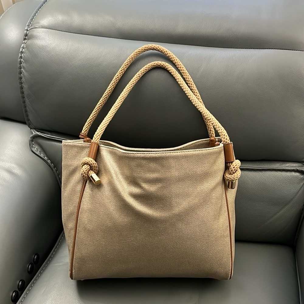 Michael Kors tote! Rope handles with gold hardwar… - image 2