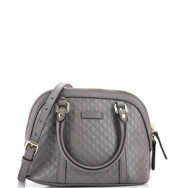 GUCCI Convertible Dome Satchel Microguccissima Lea