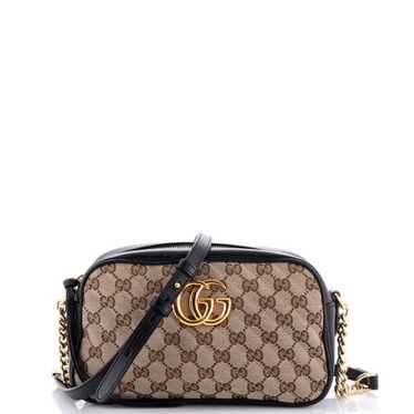 GUCCI GG Marmont Shoulder Bag Diagonal Quilted GG 