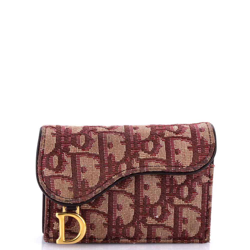 Christian Dior Saddle Card Case Oblique Canvas - image 1