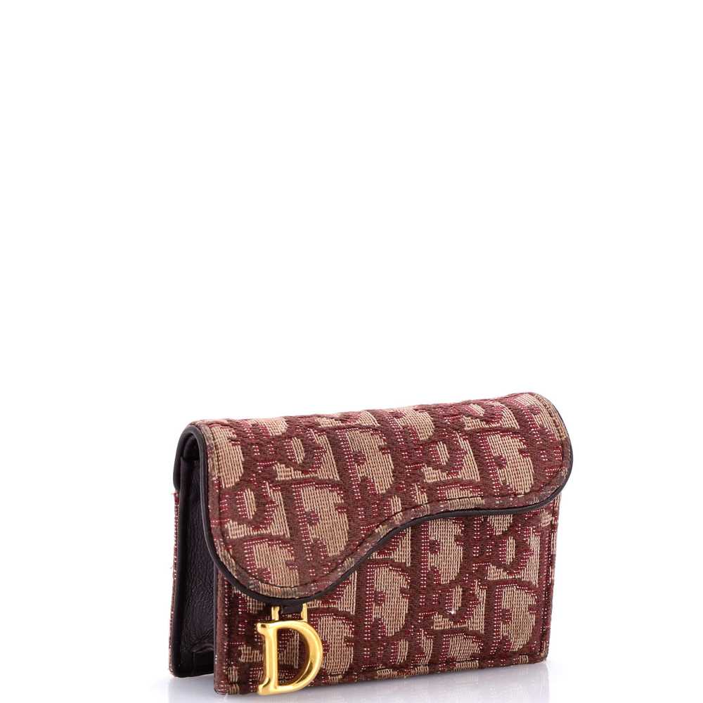 Christian Dior Saddle Card Case Oblique Canvas - image 2