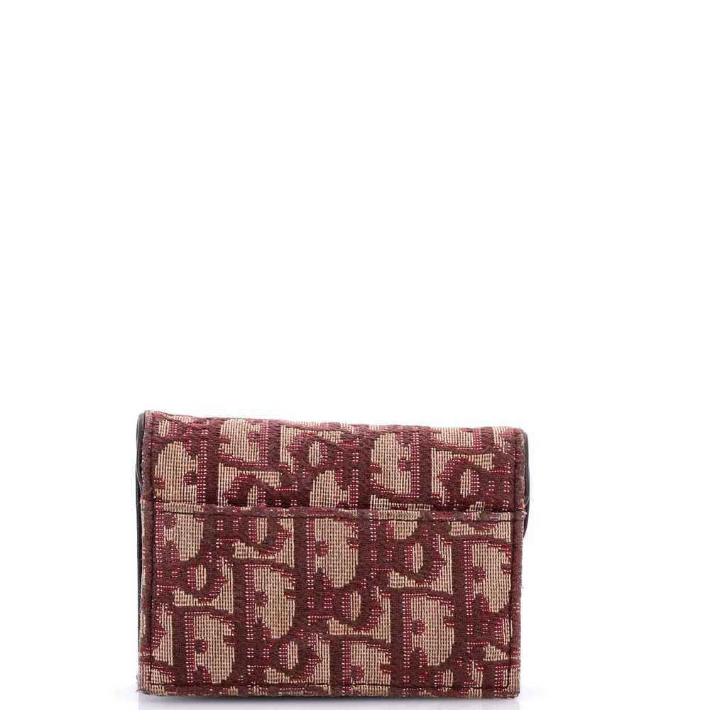 Christian Dior Saddle Card Case Oblique Canvas - image 3