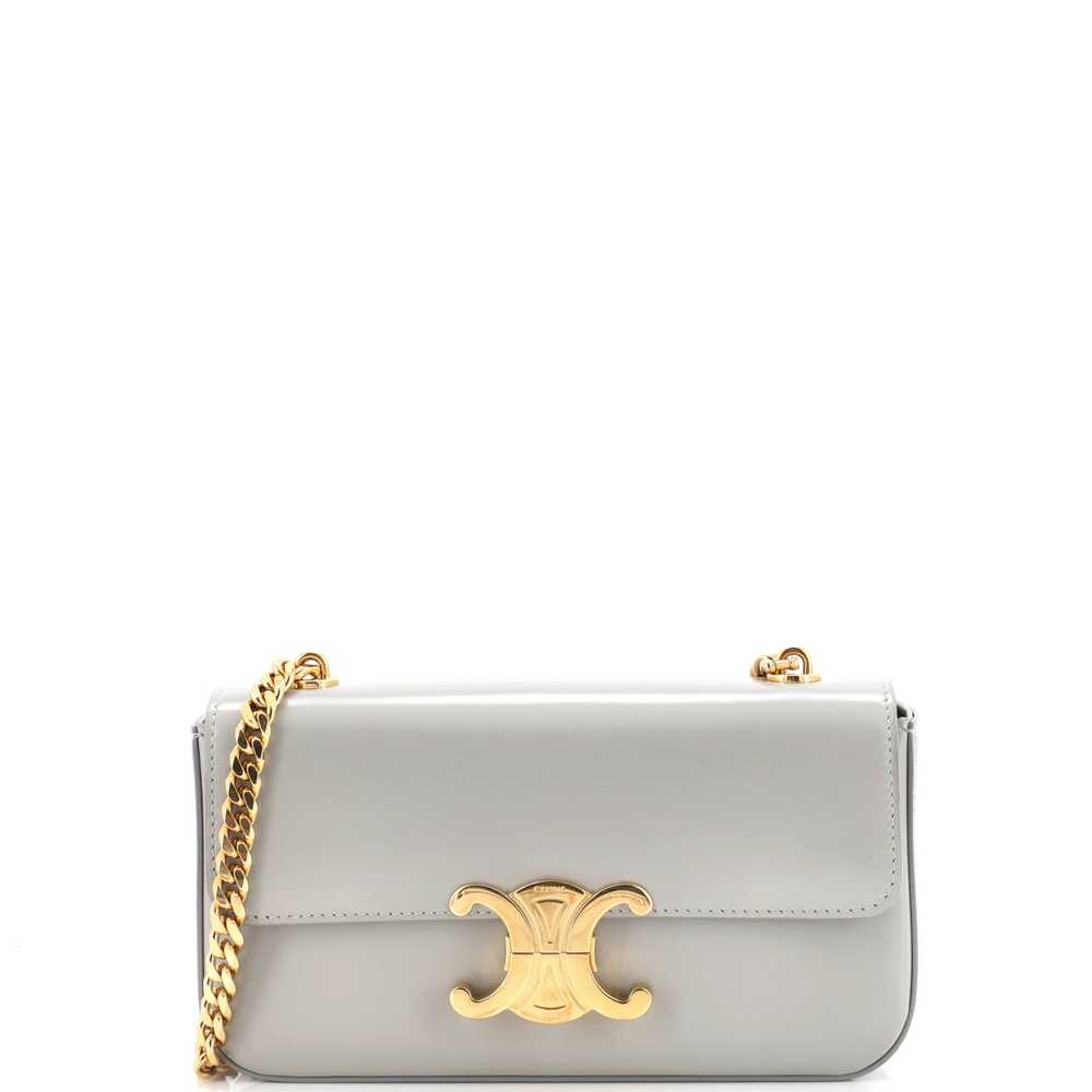 CELINE Triomphe Chain Shoulder Bag Leather Small - image 1