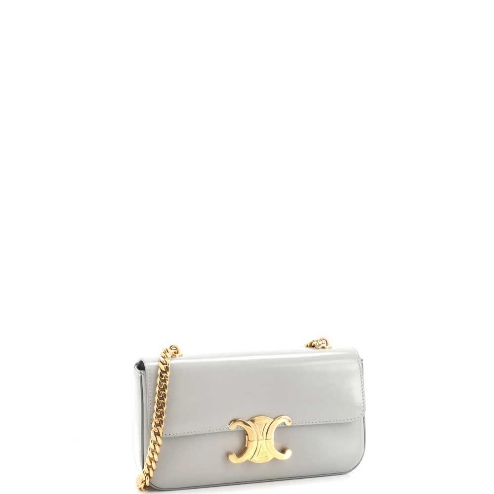 CELINE Triomphe Chain Shoulder Bag Leather Small - image 2