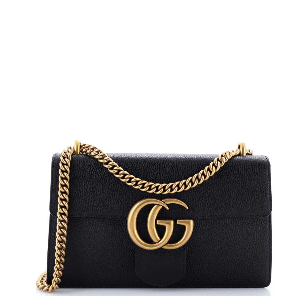 GUCCI GG Marmont Chain Shoulder Bag Leather Medium - image 1