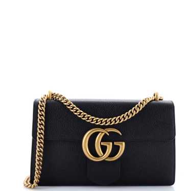 GUCCI GG Marmont Chain Shoulder Bag Leather Medium - image 1