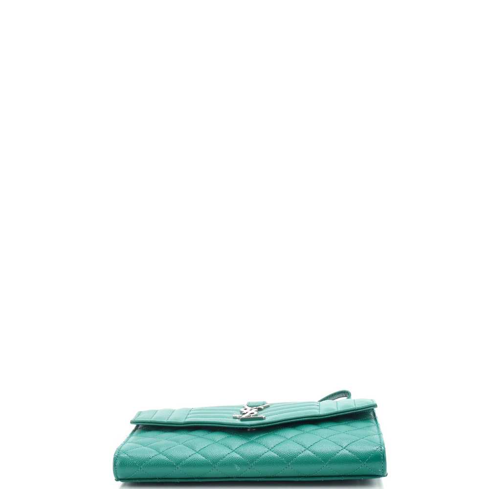 Saint Laurent Classic Monogram Envelope Wristlet … - image 4