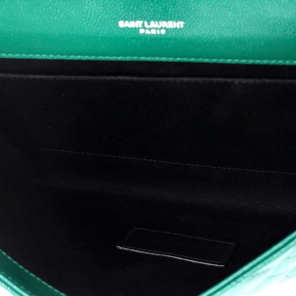 Saint Laurent Classic Monogram Envelope Wristlet … - image 5