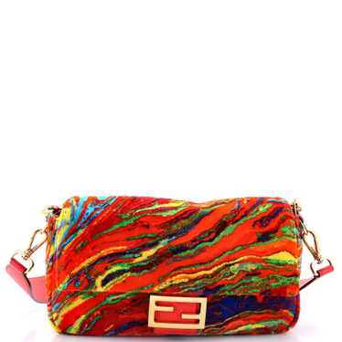 FENDI Baguette NM Bag Multicolor Velvet Medium - image 1