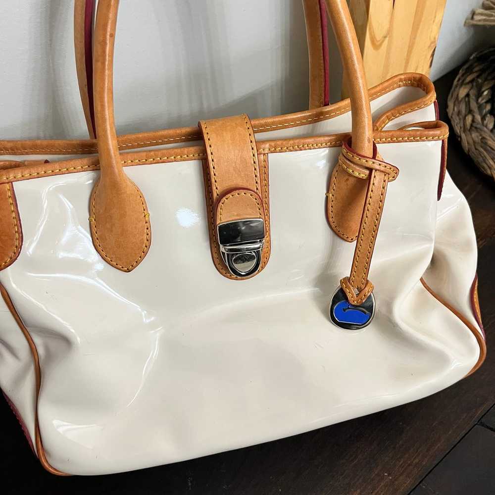 Dooney & Bourke Small Double Handle Leather Satch… - image 2