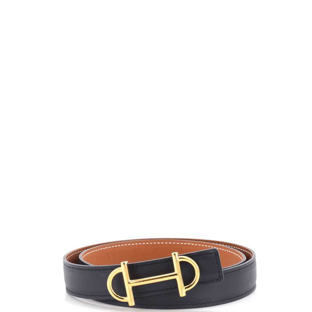 Hermes Gamma Reversible Belt Leather Medium 75 - image 1