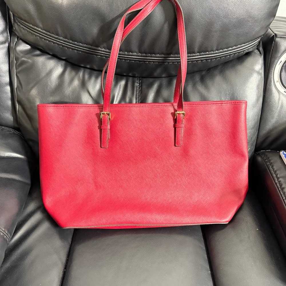 Michael Kors Large Logo Tote Bag (Red) - image 3