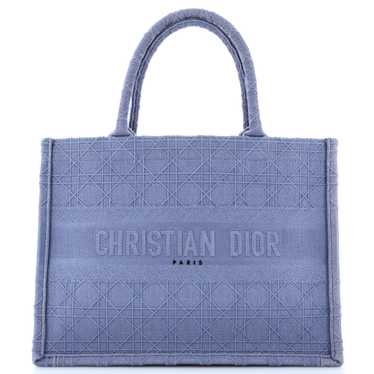 Christian Dior Book Tote Cannage Embroidered Canv… - image 1