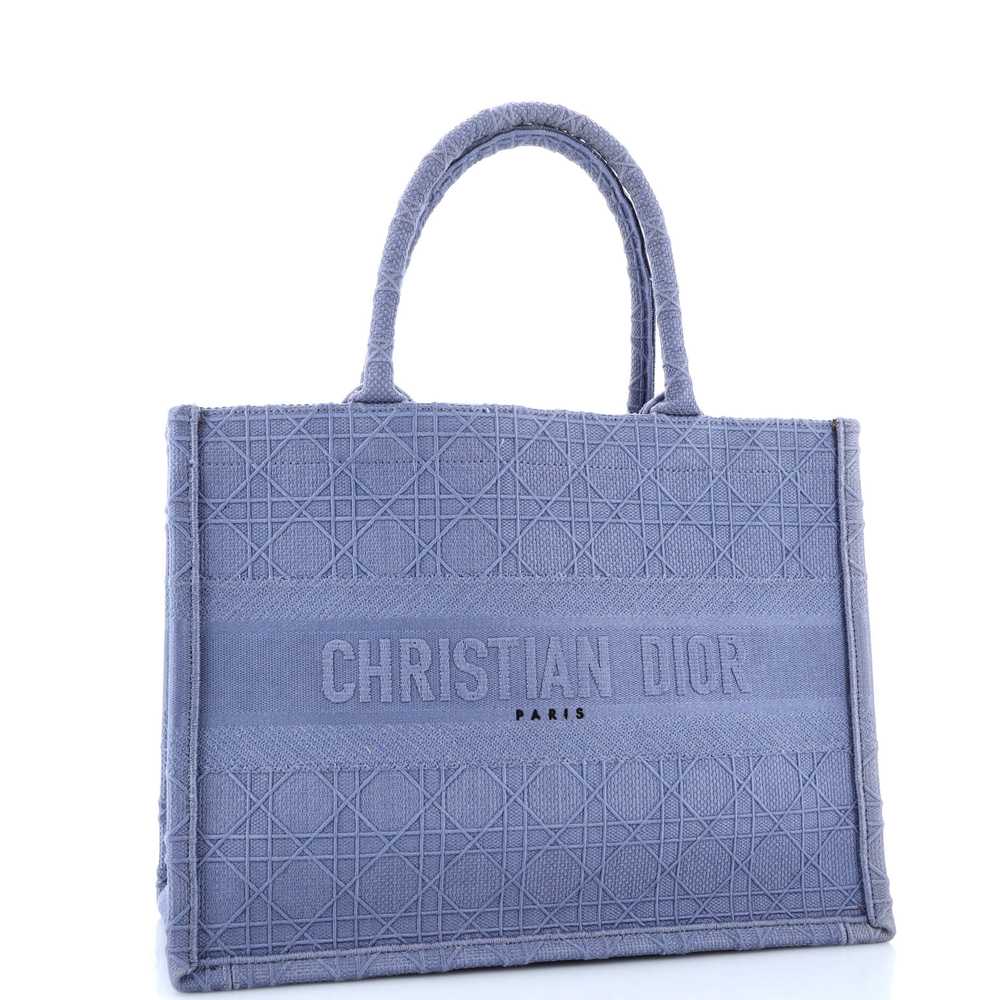 Christian Dior Book Tote Cannage Embroidered Canv… - image 2