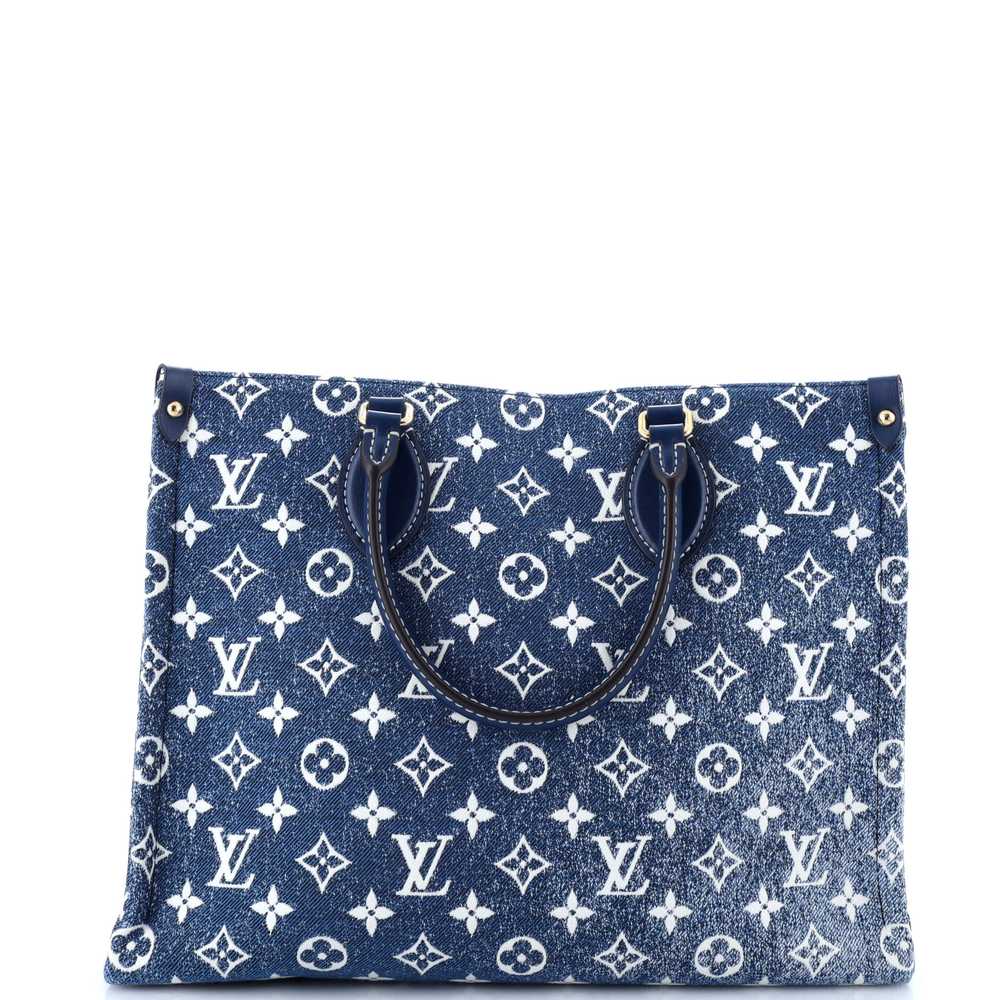 Louis Vuitton OnTheGo Tote Monogram Jacquard Deni… - image 1