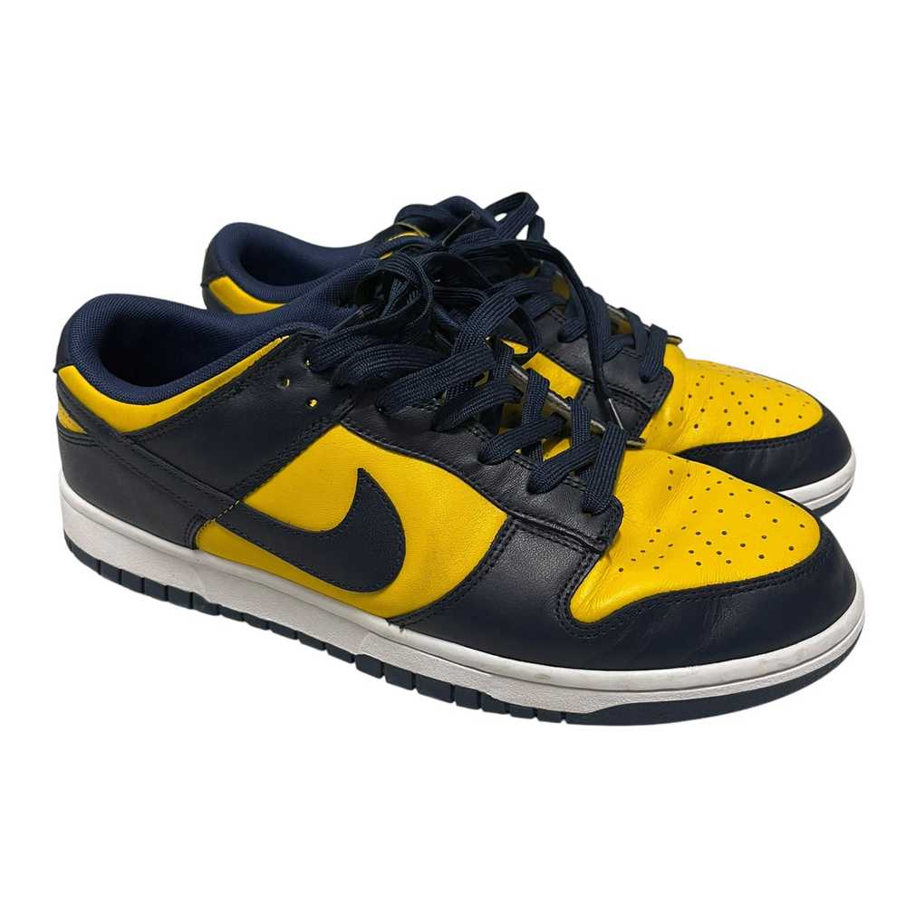 NIKE/Low-Sneakers/US 10/Leather/NVY/Michigan Dunk - image 1