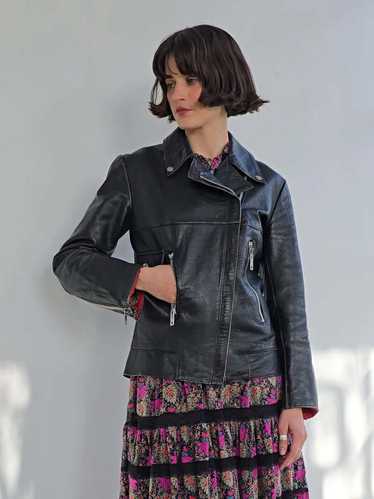 Vintage British Leather Moto Jacket