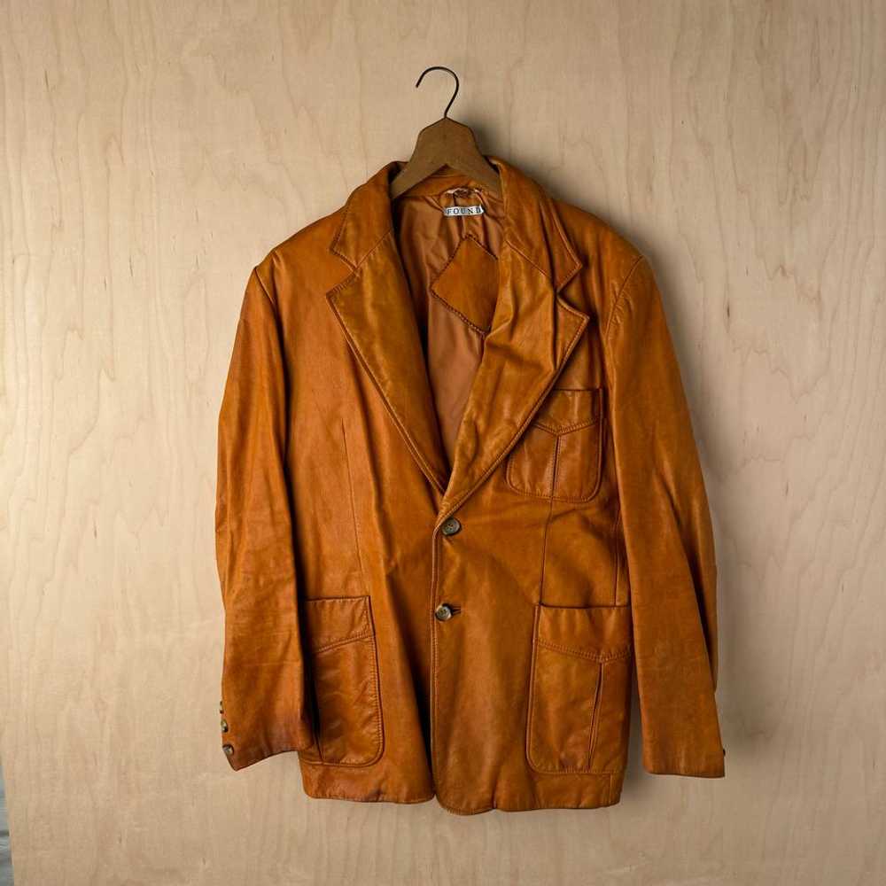 No tag Leather Blazer - 1970's (M) | Used,… - image 2