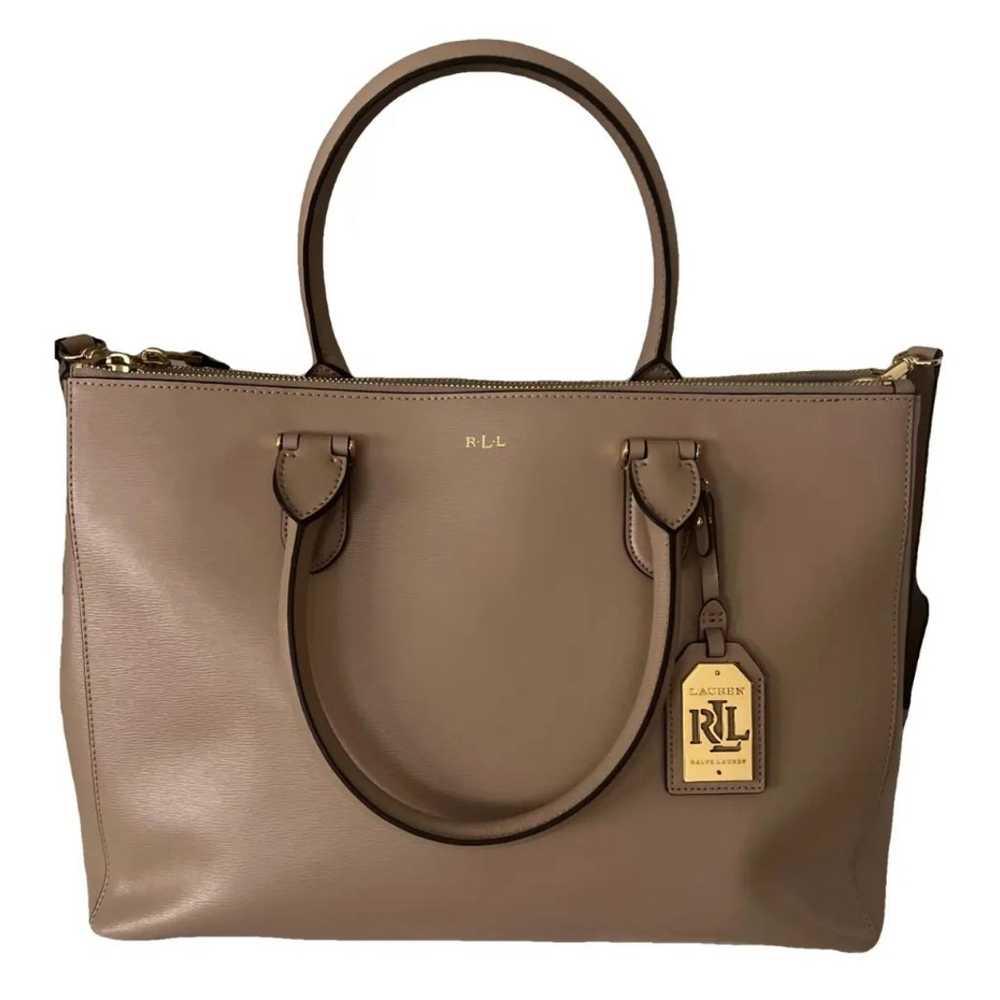 Lauren Ralph Lauren newbury satchel laptop bag le… - image 1