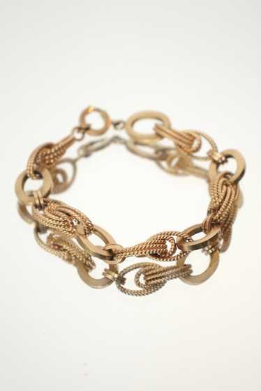 14K Gold Rope Cable Chain Bracelet