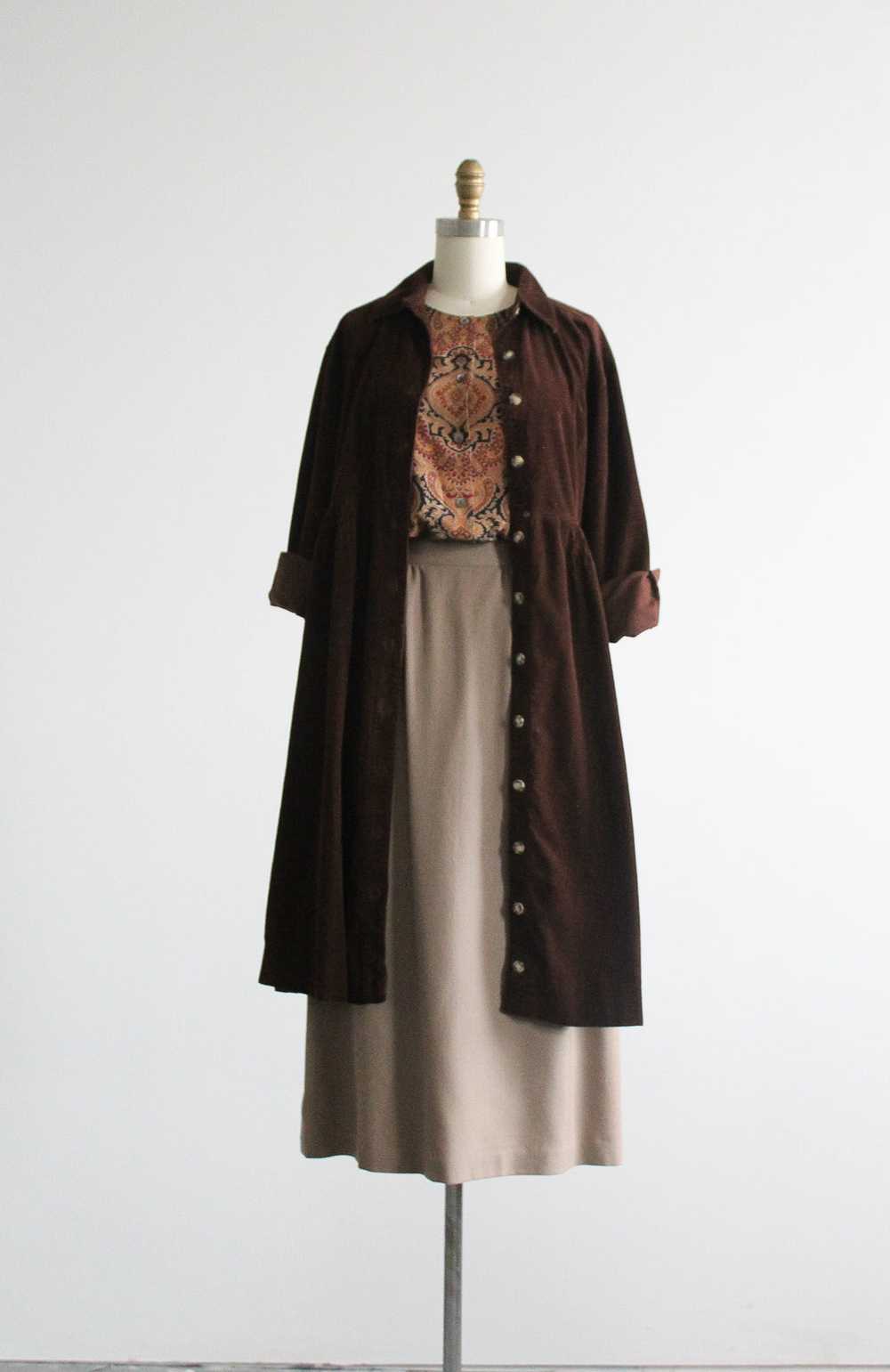 almond wool midi skirt - image 3