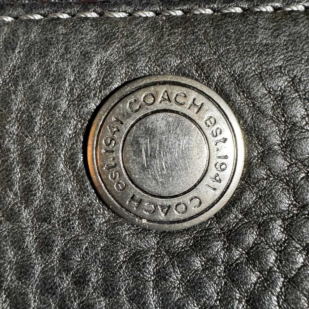 Black Vintage Coach Purse [Item 0056] - image 3