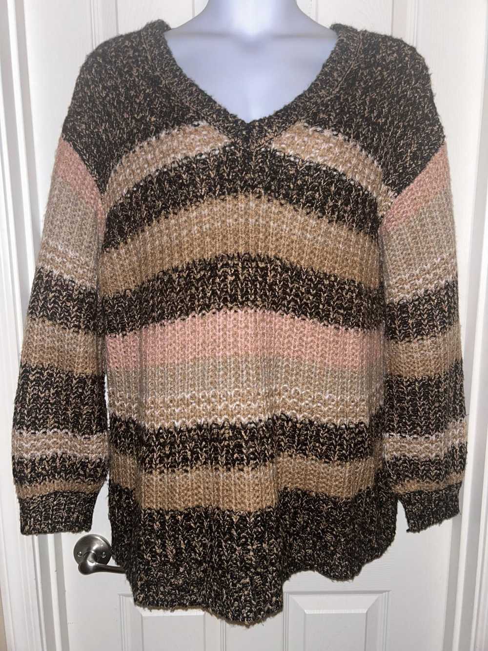 Designer Lane Bryant Pull Over Sweater Sz 18 / 20 - image 1