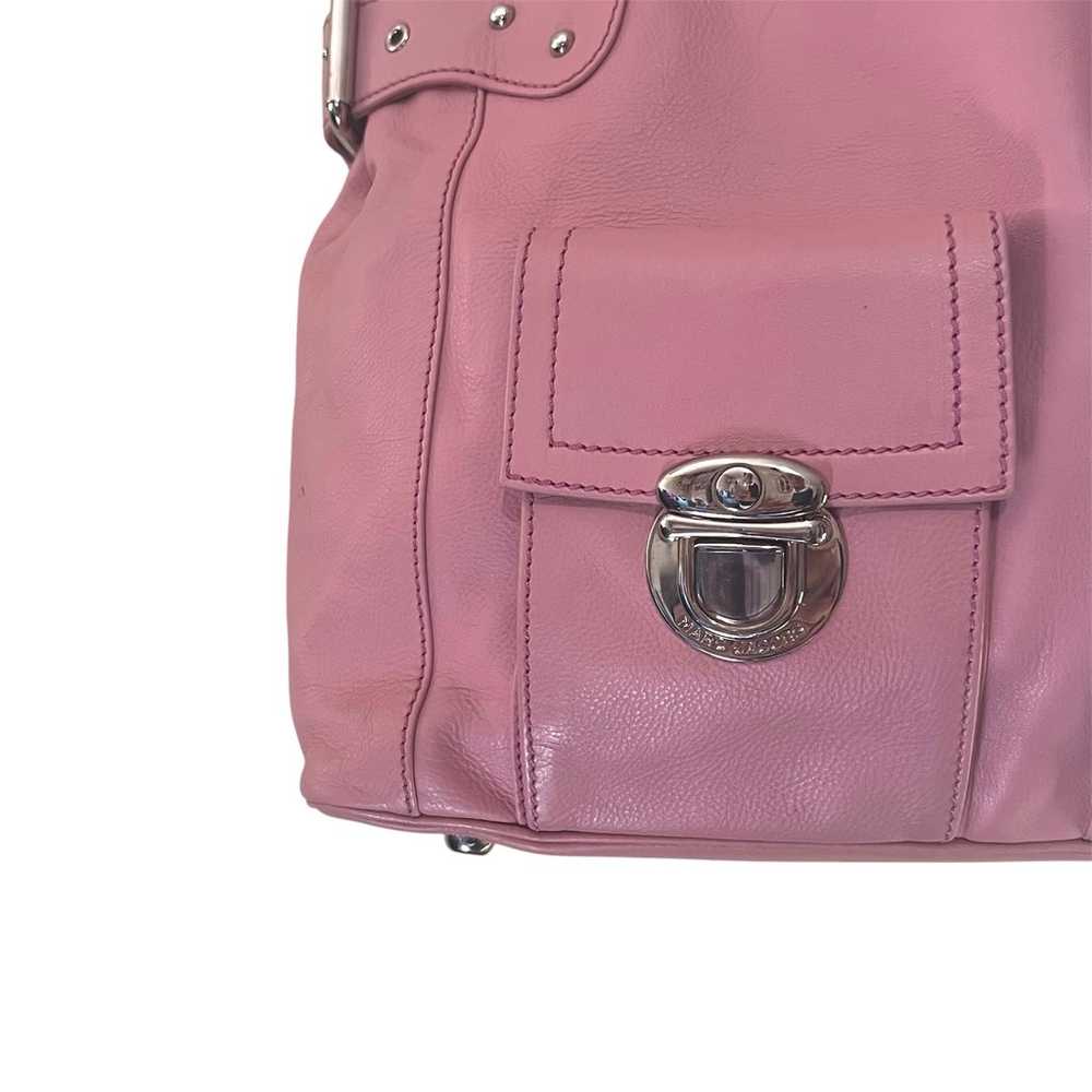 Marc Jacobs Pink Leather Tote Handbag Large Multi… - image 2