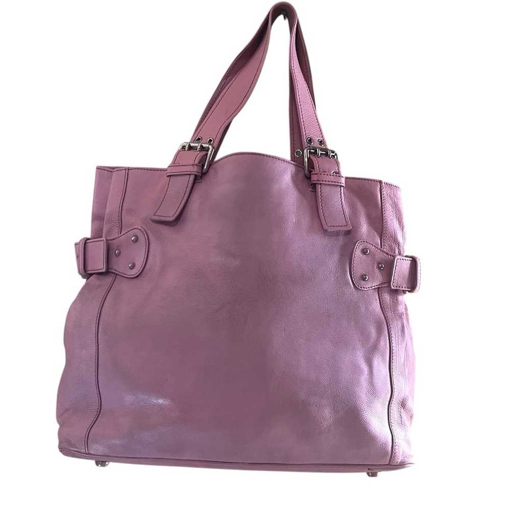 Marc Jacobs Pink Leather Tote Handbag Large Multi… - image 3