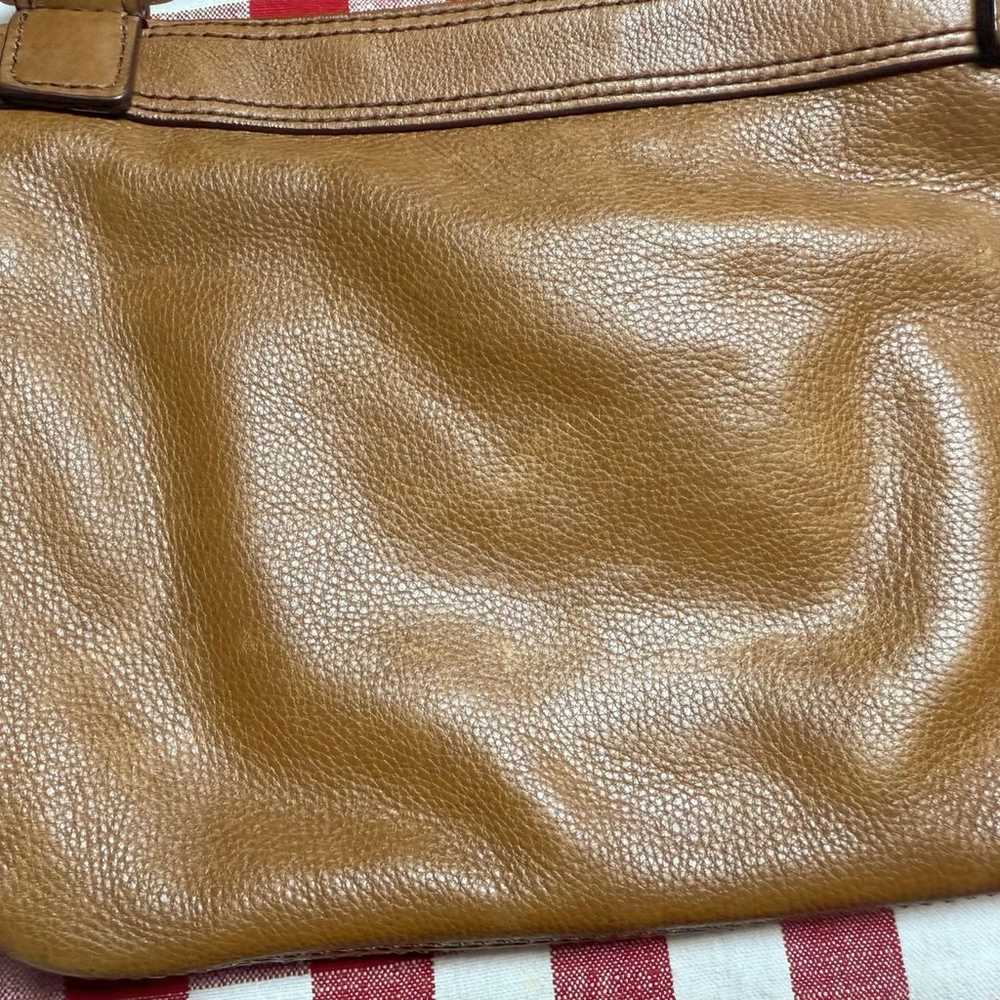 Fossil Brown Leather Crossbody Bag – Lightly Used - image 3