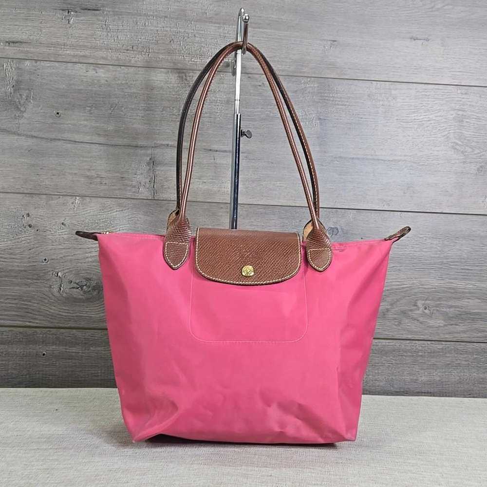 Longchamp Lepliage Nylon Leather Tote Shoulder Bag - image 1