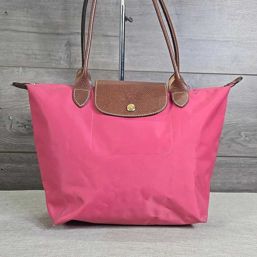 Longchamp Lepliage Nylon Leather Tote Shoulder Bag - image 2