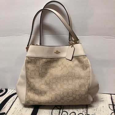 Coach "Lexi" in chalk and khaki