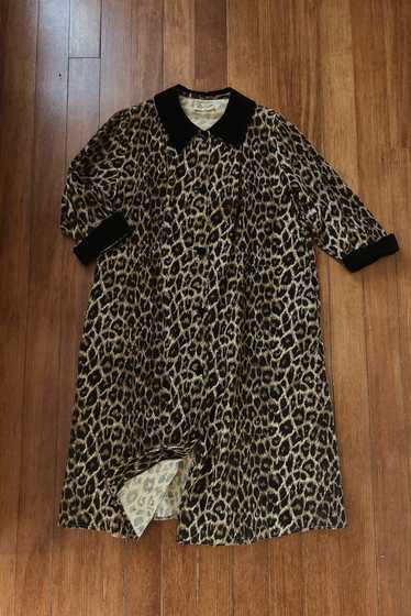 1960's LEOPARD CORDUROY COAT | SIZE M