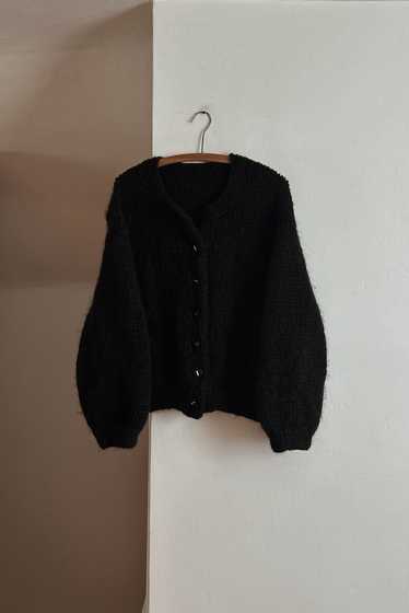 1960's MOHAIR HAND KNIT PUFF SLEEVE JACKET